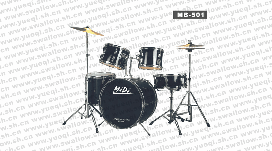 迷的(MiDi)MB-500-1(黑色)五鼓二镲爵士鼓