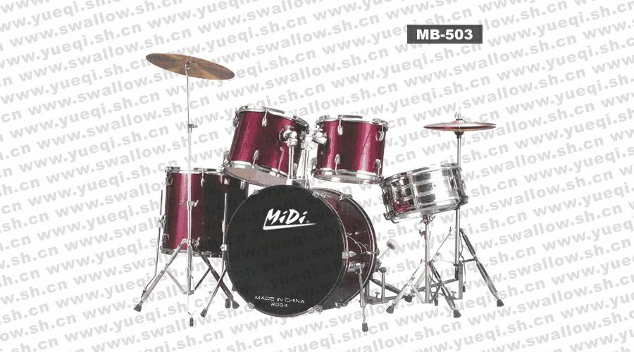 迷的(MiDi)MB-500-3(红色)爵士鼓