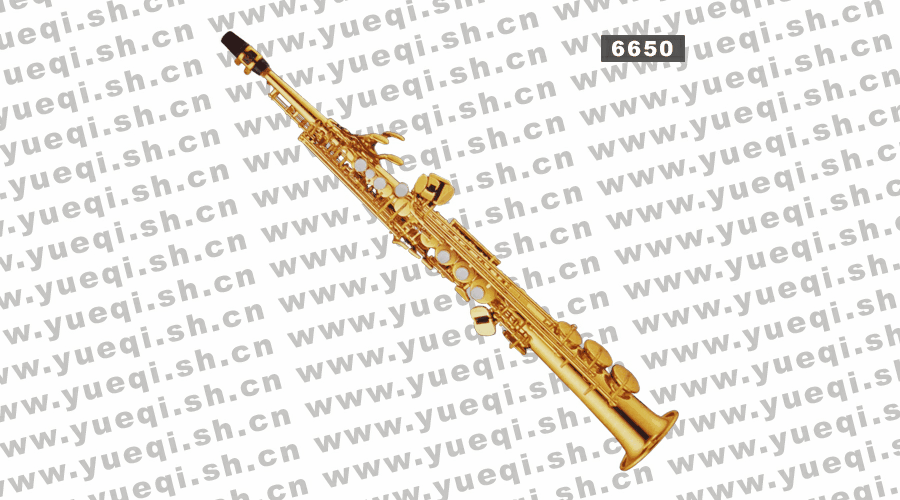 迷的(MiDi)6650型高音金漆直管萨克斯