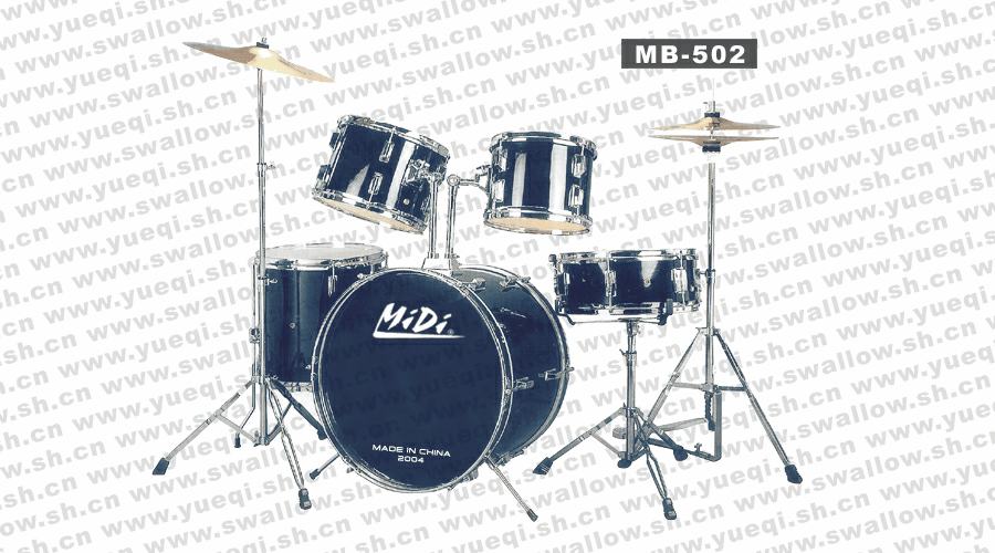 迷的(MiDi)MB-500-2五鼓二镲爵士鼓(蓝色)